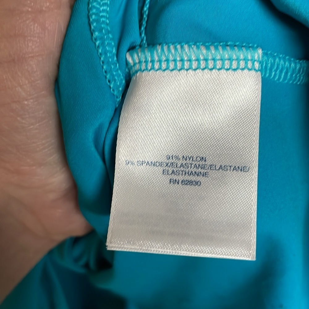 Lands’ End size 1X Vibrant Blue/Teal Full-Zip Lightweight Jacket With Pockets - Picture 5 of 7